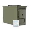 50 Cal Ammo Can M2A1 - Steel Ammo Boxes for Storage, Air Tight & Waterproof Metal Box for Ammunition Rounds or Underground Storage Container, Military Spec Certified Utility Dry Ammo Box + Sealed Lid view 1
