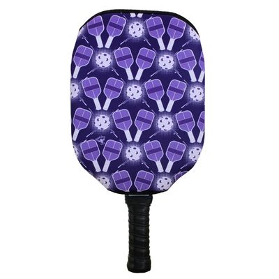 BeeJos Pickleball Paddles: Premium Slip-On Pickleball Paddle Cover-Fits Standard Size Paddles-Zipperless (Paddle not Included)-3 Color Variations (Purple)