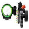 Redline RL-1 Carbon Single Pin Slider Bow Sight - .019 Fiber Pin with 2nd & 3rd Axis Adjustments and Enclosed Fiber Optic Ring, Right Handed Bow Setup