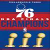 Trends International NBA Philadelphia 76ers - Champions 23 Wall Poster, 22.4L x 14.7W, Premium Unframed Version view 1