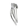 ALTALINE Chrome Plated 12" Bicycle Bent Spring Steel Fork 1" Threaded view 1