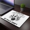 Humorous Bowlers Family Bonding Sports Enthusiast Lover Novelty Leisure Entertainment Candlepins Ninepins Rectangular Mouse Pad 9.3 x 7.8" / Rectangle view 3