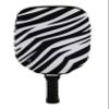 BeeJos Women's Animal Prints: Premium Slip-On Pickleball Paddle Cover-Fits Standard Size Paddles-Zipperless (Paddle not Included) 2 Variations (Zebra) Handmade in USA view 1