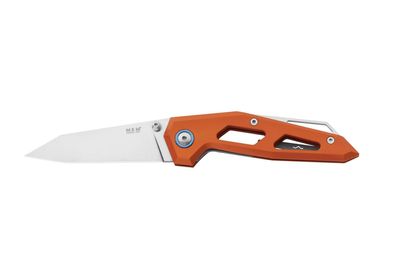 MKM EDGE Liner Lock Folding Pocket Knife, Minimalist Lightweight Aluminum Handles, 2.9 ELMAX Steel Blade, Made in Italy (Orange)