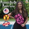 BeeJos Women's Paisley Collection: Premium Slip-On Pickleball Paddle Cover-Fits Standard Size Paddles-Zipperless (Paddle not Included) 2 Color Variations (Pink) Handmade in USA view 2