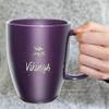Rico Industries NFL Football Minnesota Vikings Sunburst Purple 18oz Laser Engraved Ceramic Lustre Mug view 3