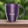 Rico Industries NFL Football Minnesota Vikings Sunburst Purple 18oz Laser Engraved Ceramic Lustre Mug view 4