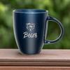 Rico Industries NFL Football Chicago Bears Sunburst Navy 18oz Laser Engraved Ceramic Lustre Mug view 4