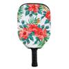 BeeJos Hawaiian Collection: Premium Slip-On Pickleball Paddle Cover-Fits Standard Size Paddles-Zipperless (Paddle not Included) (Red Flowers) view 1