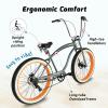 1 (GT Fork-7 Speed(with disc Brake), 29'' Gray/Orange) view 3
