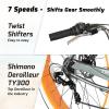 1 (GT Fork-7 Speed(with disc Brake), 29'' Gray/Orange) view 4
