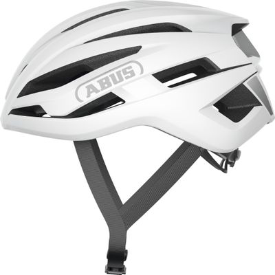 ABUS Stormchaser Bike Helmet | Road Cycling, Cyclocross and Gravel Biking Lightweight Helmet (White, Large)