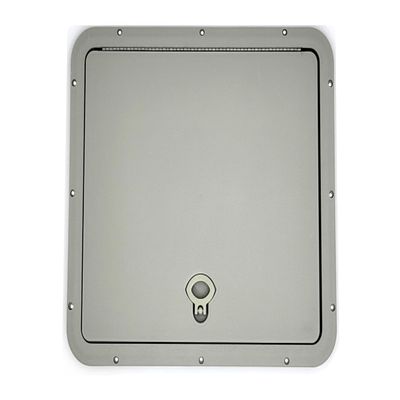 DPI Marine 16" x 18" Flush Series Access Hatch in Auster (Light Gray) - DPF1618AU (Made in USA)