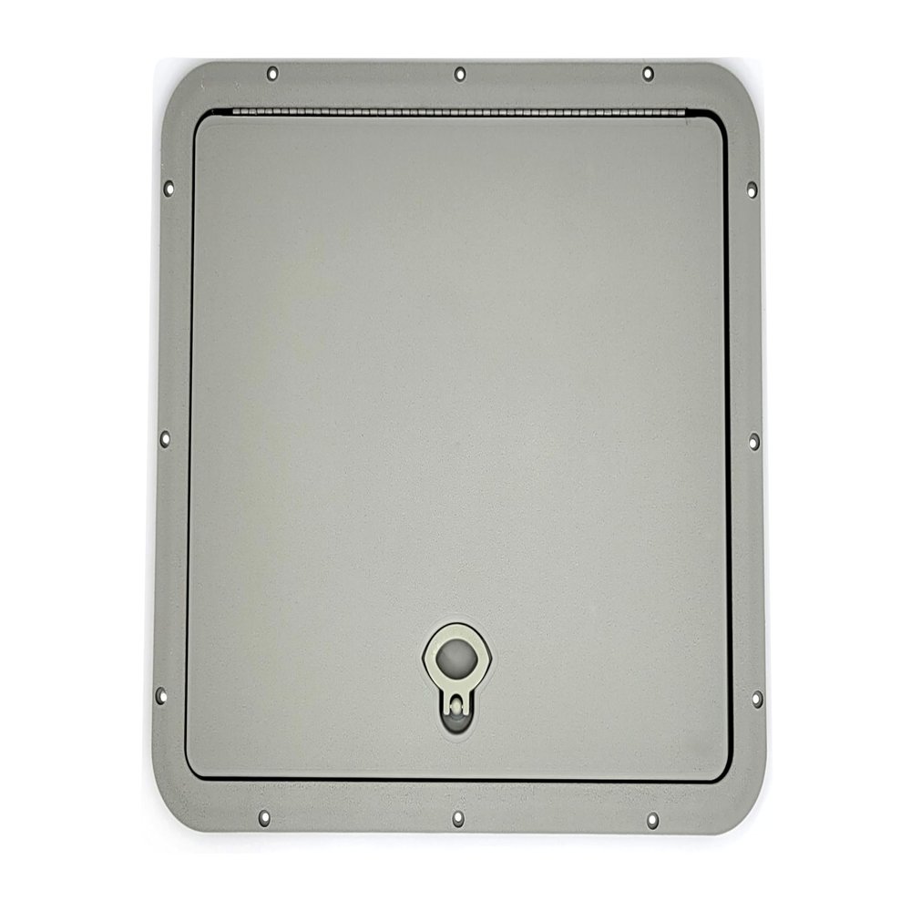 DPI Marine 16" x 18" Flush Series Access Hatch in Auster (Light Gray) - DPF1618AU (Made in USA)