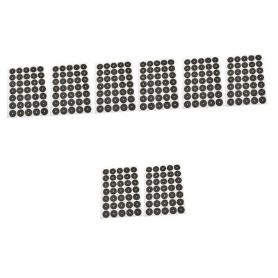 VANZACK 8sheets Portable Pool Self-Adhesive Billiard Stickers of Snooker Dots for Easy Use Wear-Resistant Pool Table Accessories Compact for Daily Storage