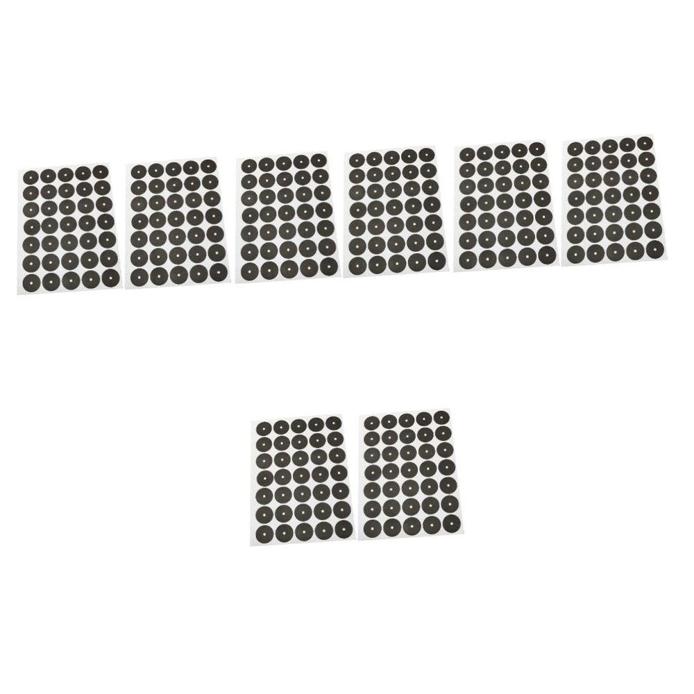 VANZACK 8sheets Portable Pool Self-Adhesive Billiard Stickers of Snooker Dots for Easy Use Wear-Resistant Pool Table Accessories Compact for Daily Storage