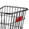 Bicycle Bike Metal Wire Rear Basket Without Lid Universal Accessory Lightweight Sturdy Black Cargo Container for Folding Bike view 3