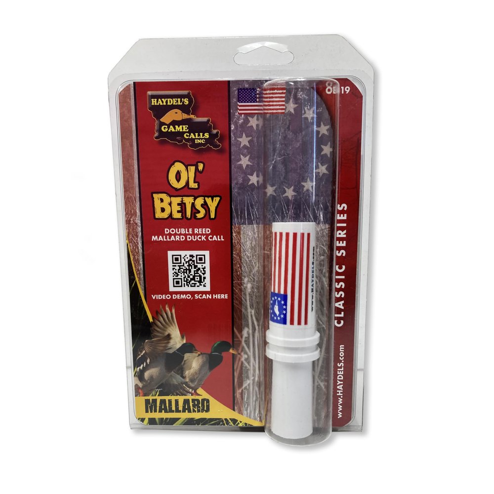 Haydel's Game Calls Inc. OB-19 Ol' Betsy Double Reed Mallard Duck Call