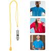 ibasenice Stainless Steel Emergency Whistle with Lanyard for Outdoor Activities Lightweight and Compact Design for Camping Hiking and Training Use view 4
