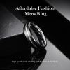 King Will Tungsten Carbide Wedding Band for Men Women-6mm in Black and Silver with Grooved Center High Polished Wedding Ring Suitable for Work, Gym Comfort Fit Size 13 view 3