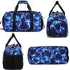 Sports Duffle Bag for Boys Gymnastic Dance Bags with Wet Pocket Shoes Compartment Lightning Travel Duffel for Boys view 2