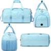 Duffel Bag for Girls Fluffy Dance Bag for Girls Ballet Bag Girls Gymnastic Bag Water Resistant Travel Duffle Bags with Shoes Compartment view 2