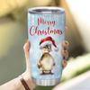 Hyturtle Personalized Gifts Duck Lover - Duck Merry Christmas Custom Name Coffee Tumbler Cup Stainless Steel 20oz, Animal Lover Gifts For Women Girl Kids Men On Birthday Christmas view 3