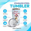 Hyturtle Personalized Gifts Duck Lover - Duck Merry Christmas Custom Name Coffee Tumbler Cup Stainless Steel 20oz, Animal Lover Gifts For Women Girl Kids Men On Birthday Christmas view 4