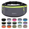 Running Belt Waist Fanny Pack: Slim Phone Holder Workout Pouch for Walking JoggingGrey view 1