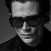 Bsreyeop Vintage Square Sunglasses for Men Women Trendy Chunky Rectangle Frame Rivet Design Black Shades UV Protection (Black Frame/Yellow Lens F7) view 3