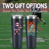 Onebttl Lacrosse Gifts for Teen Boys, College Students, Men, 20oz Travel Tumbler with Stainless Straw for Men, Black (Lacrosse Helmet) view 2