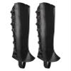 FORNYIN Black Costume Boot Cover, Men's Women's Halloween Pirate Shoe Cover view 1