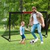 VAVOSPORT Soccer Goal, 2 of 6'x4' Kids Soccer Goals for Backyard Set, Portable Pop Up Soccer Net, Practice Soccer Training Equipment with Ball, Cones for Toddler,Youth Sports Outdoor Games Yard Play view 4