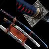 HERO SWORD-Dragon Katana Real Combat Manganese Steel Blue Lightning Blade Samurai Sword Sharp Full Tang Blade Cool Sword Japanese Weapon for Mens Best Gift and Home Decoration view 1