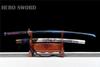 HERO SWORD-Dragon Katana Real Combat Manganese Steel Blue Lightning Blade Samurai Sword Sharp Full Tang Blade Cool Sword Japanese Weapon for Mens Best Gift and Home Decoration view 4