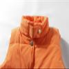 Mud Kingdom Little Boys Puffer Vest Solid Stand Collar Sleeveless Jacket Winter with Slant Pockets Orange 5T view 2