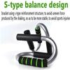 KouRy Push Up Bars Pushup Handle Stands with Comfortable Foam Grip and Non-Slip Handles Set - S Shape for Men and Women Workout Pushup Training Program (Green) view 3