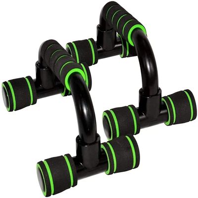 KouRy Push Up Bars Strength Training, with Foam Grip and Non-Slip Handles Structure - for Perfect Floor Home Exercise, Gym and Press Fitness  Weight Power Workout Equipment for Men, Women, Kids (Gree