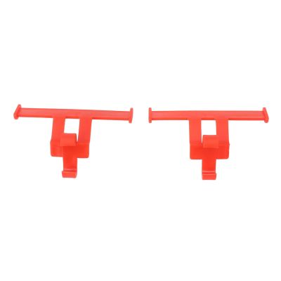 1 Pair Clogs Shoes Tail Wing Decor,Shoe Spoilers Charm,ABS Slippers Tail Fin Decoration Pendant Ornament for Shoe Buckles Supercar Spoiler Wing(red)