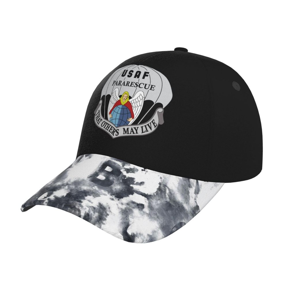 Air Force Pararescue Hat Adjustable Baseball Cap for Men Women Dad Hat Black
