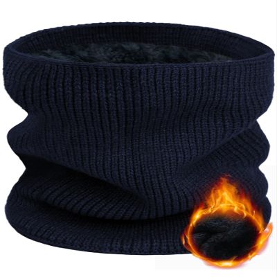 Buauty Navy Neck Warmer Winter Neck Gaiters for Men Women Fleece Cold Weather Gear for Ski Gator Nose Mouth Face Ear Mask Warm Thermal Chunky Scarf Snowboard Snowmobile Hunting Motorcycle Outdoor