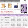 HAUYE Flower Letter O Purple Luggage Cover Elastic Washable Stretch Suitcase Protector Anti-Scratch Travel Suitcase Cover for Kid and Adult S (18-21 inch suitcase) view 2