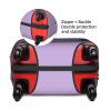 HAUYE Flower Letter O Purple Luggage Cover Elastic Washable Stretch Suitcase Protector Anti-Scratch Travel Suitcase Cover for Kid and Adult S (18-21 inch suitcase) view 4