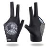 CybGene Billiard Pool Gloves for Left Hand 3 Finger, Quick-Dry Breathable, Shooters Snooker Cue Sport Glove Popular Sizes - Badge - L view 1