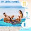 Aroveea Beach Blanket Waterproof Sandproof 1-7 Adult Oversized 78 ''  81 '' Lightweight Durable Compact Sand Free Beach Mat for Travel Camping Hiking Picnic Blanket Extra Large view 3