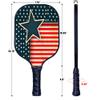 KOALEIU Custom Pickleballs Paddle, Personalized Pickleballs Paddles Design You Photo, Text, Logo, Lightweight Paddle for Club, Outdoor, Orange view 4