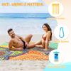 Aroveea Beach Blanket Waterproof Sandproof 1-7 Adult Oversized 78 ''  81 '' Lightweight Durable Compact Sand Free Beach Mat for Travel Camping Hiking Picnic Blanket Extra Large view 3