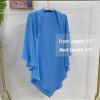Women Islamic Breathable Soft Hijab Muslim Prayer Hijab Half-body Cover Dubai Long Scarf view 2