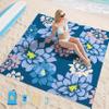 Aroveea Beach Blanket Waterproof Sandproof 1-7 Adult Oversized 78 '' 81 '' Lightweight Durable Compact Sand Free Beach Mat for Travel Camping Hiking Picnic Blanket Extra Large