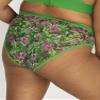 Curvy Couture Women's Size Brief Panties in Smooth, Mesh and Lace, Available in Multi Packs, Lush Tropics, 3X-Large Plus view 3
